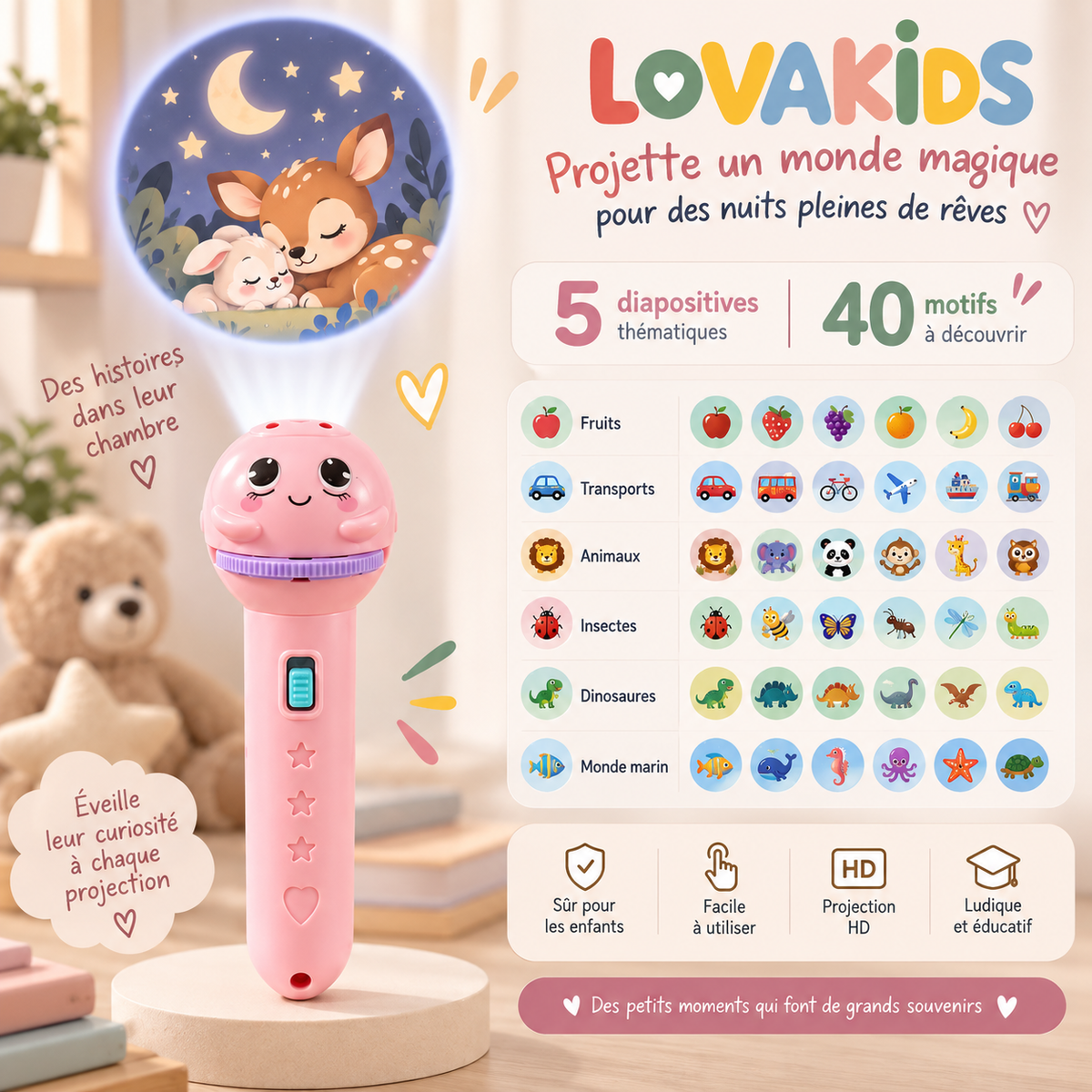 Lova Story™ – La lampe à histoires des petits rêveurs