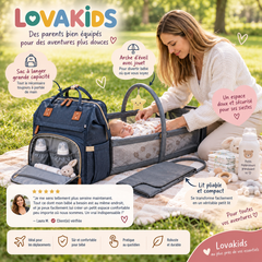 Lova Bag™ – Le sac à langer tout-en-un