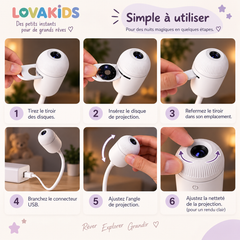 Lova Galaxy™ – Le projecteur d’étoiles des petits rêveurs