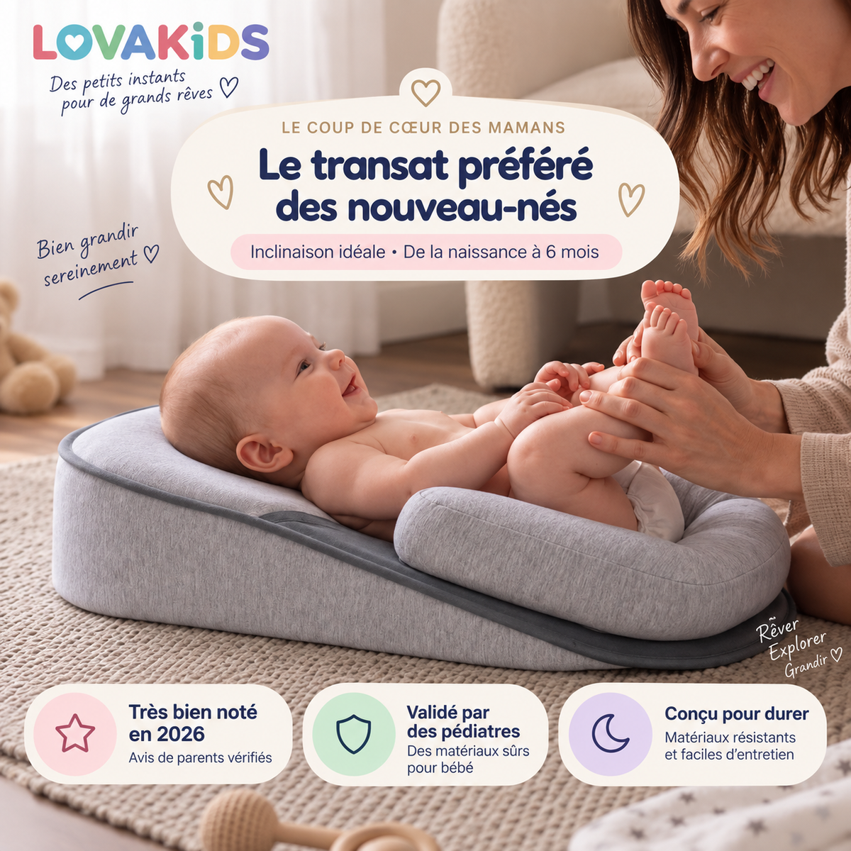 Lova Nest™ – Le cocon confort de bébé