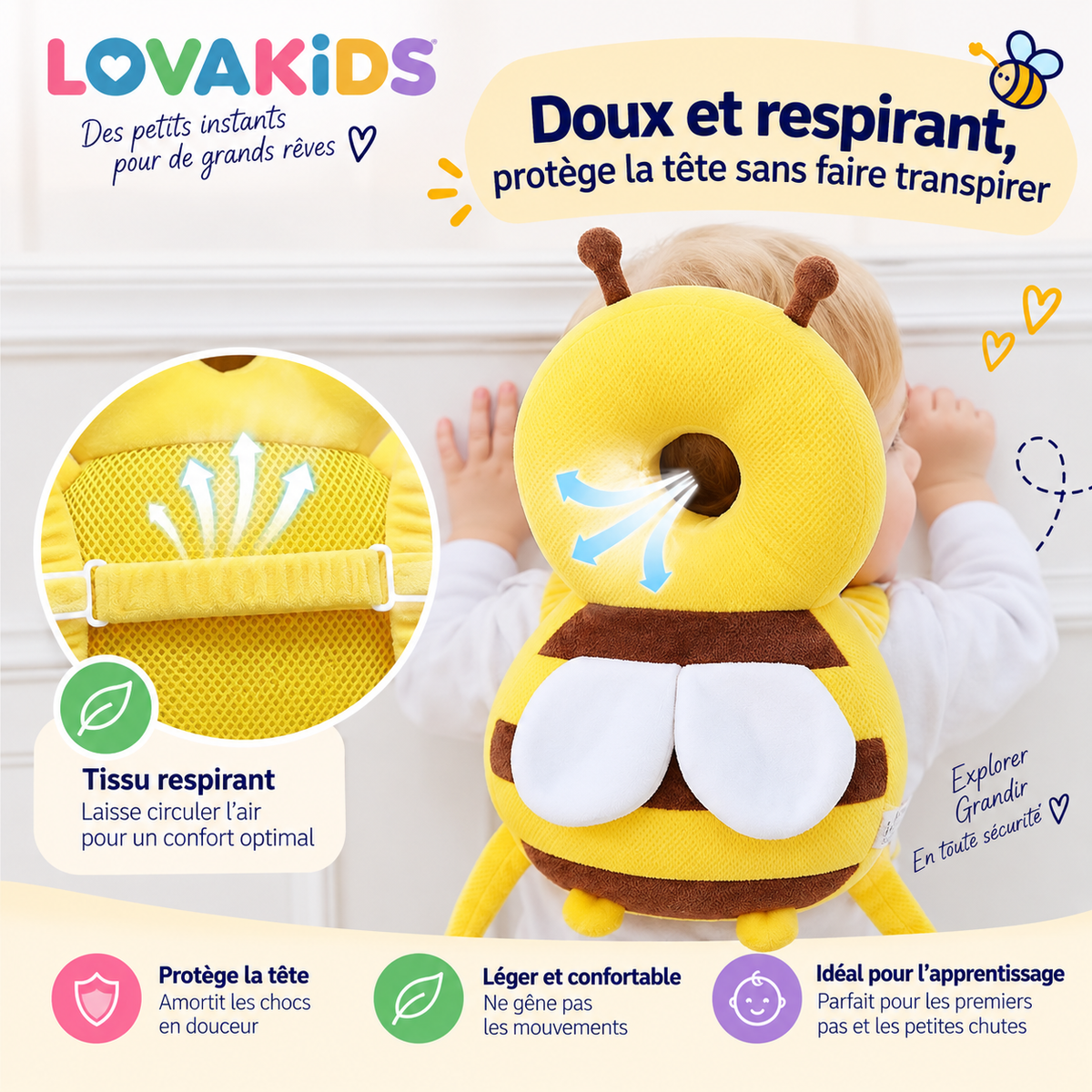 Lova Protect™ – Le coussin de protection pour ses premiers pas